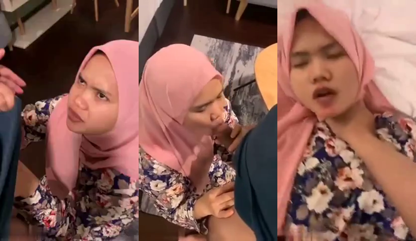 Menantu Jilbab Pink Layani Nafsu Papa Mertua